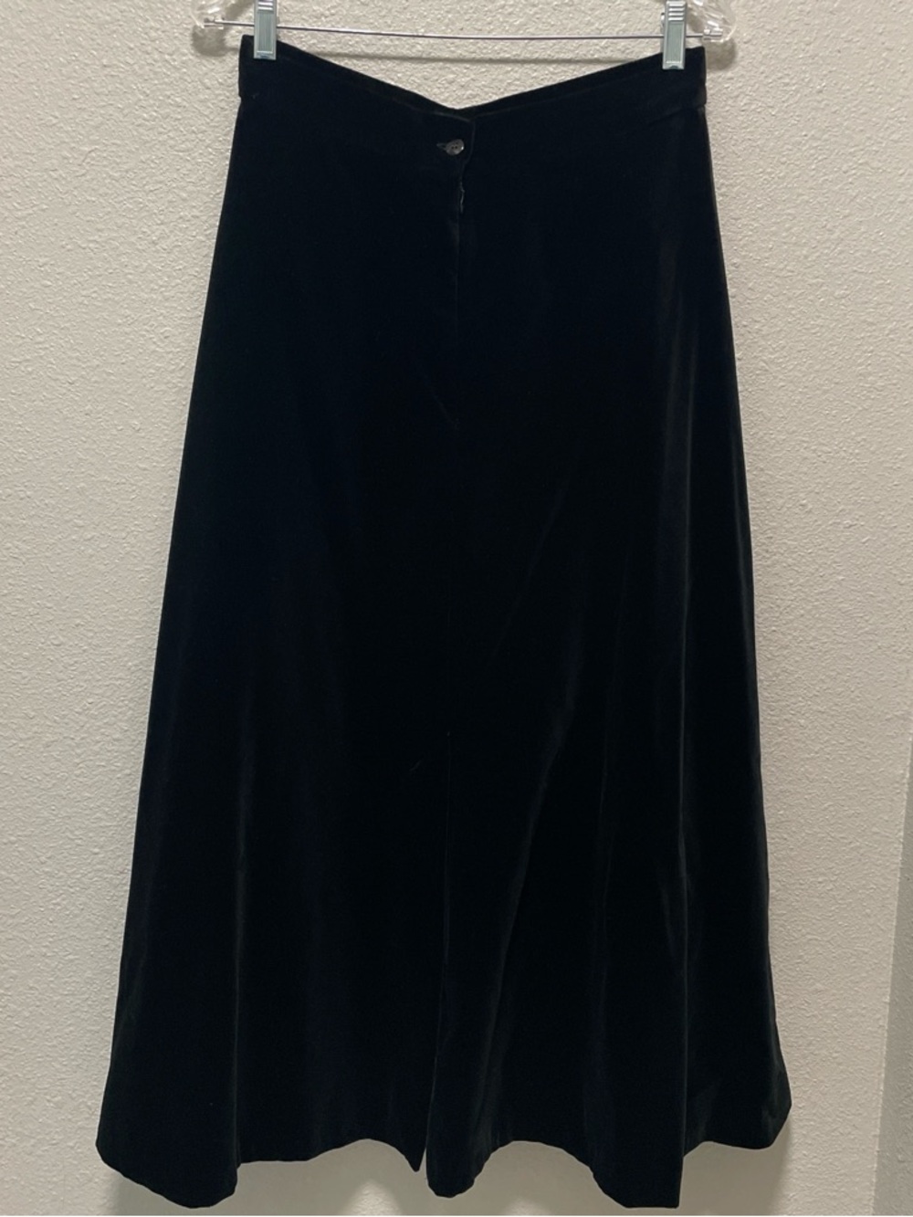 LAURA ASHLEY Vintage Black Velvet Victorian Edwardian Steampunk - Picture 2 of 7